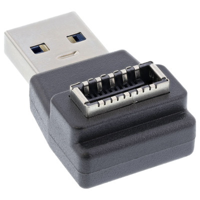 InLine® USB 3.2 Adapter, USB-A Stecker zu intern USB-E Frontpanel Buchse (Produktbild 2)