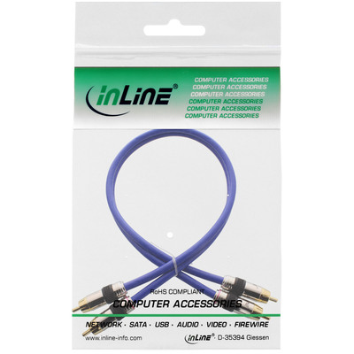 InLine® Cinch Kabel AUDIO, PREMIUM, 2x Cinch Stecker / Stecker, 7m (Produktbild 2)