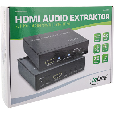 InLine® HDMI Audio Extraktor/Signaltrenner, Eingang 4K2K HDMI (Produktbild 3)