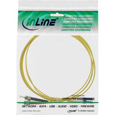 InLine® LWL Duplex Kabel, LC/ST, 9/125µm, OS2, 10m (Produktbild 2)