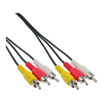 InLine® Cinch Kabel, Audio/Video 3x Cinch, Stecker / Stecker, 2m (Produktbild 1)