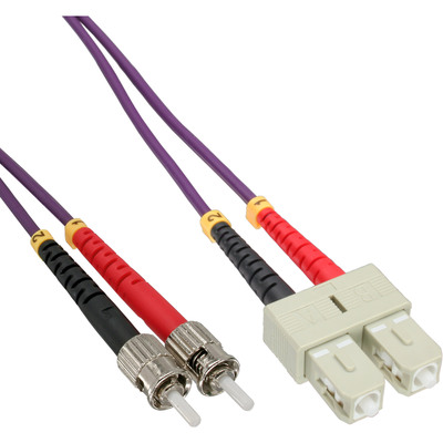 InLine® LWL Duplex Kabel, SC/ST, 50/125µm, OM4, 25m (Produktbild 1)