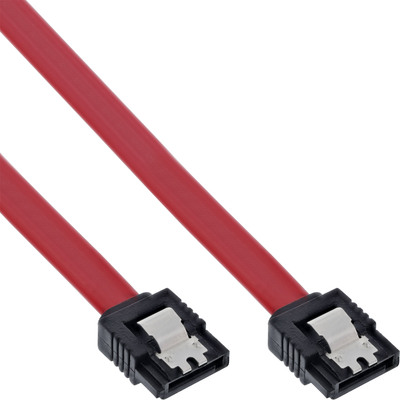 InLine® SATA Anschlusskabel, mit Sicherheitslasche, 0,3m (Produktbild 1)