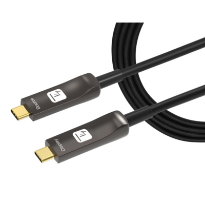 Techly Aktiv USB-C AOC Glasfaserkabel 4k -- 20m